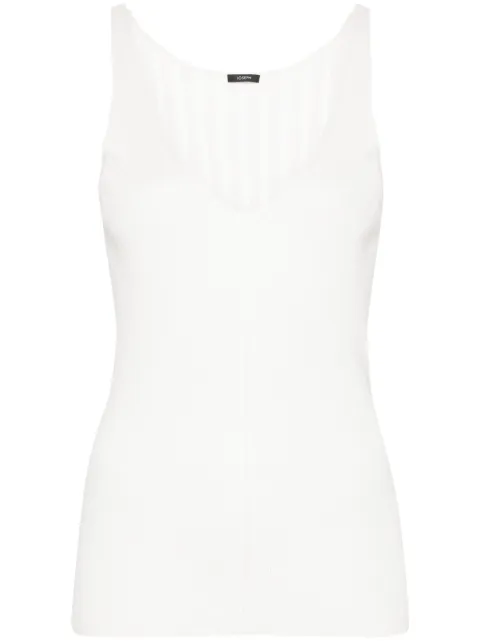 JOSEPH Satiny tank top White JF008286