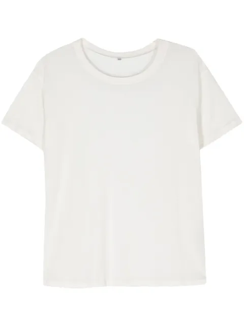 Baserange mélange lyocell T-shirt White TOLOBL000