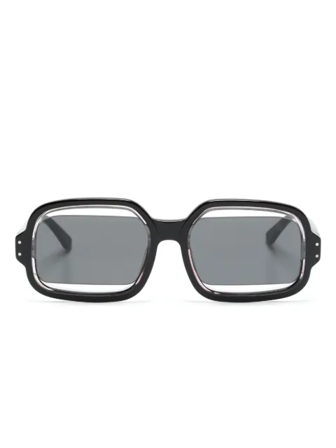 Henrik Vibskov Olga rectangle-frame sunglasses Black AW24STUDA905