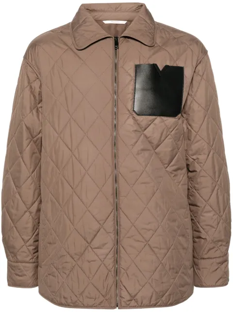 Valentino Garavani diamond-quilted jacket Neutrals VCLH36A0L