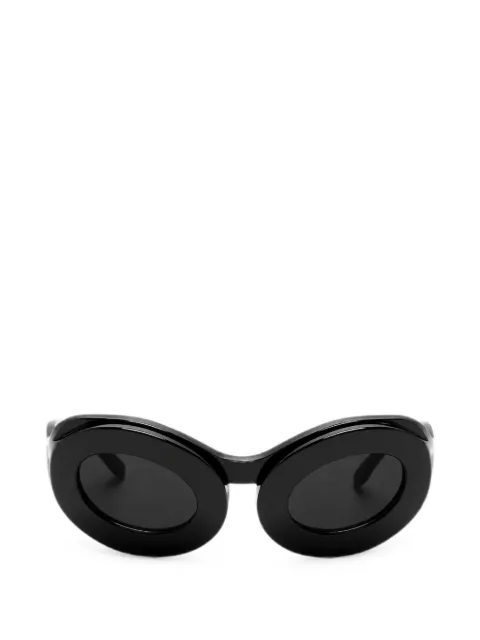 Henrik Vibskov Tyler oval-frame sunglasses Black AW24STUDA903
