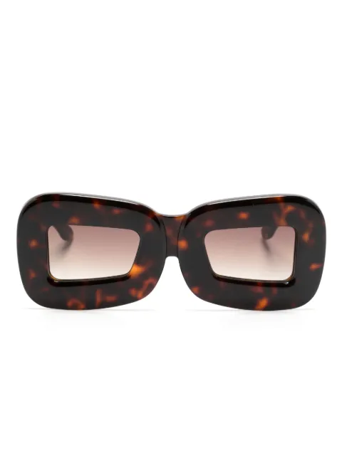 Henrik Vibskov Marla oversize-frame sunglasses Brown AW24STUDA904