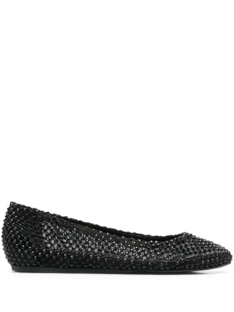 Le Silla Gilda rhinestone-embellished ballerina shoes Black 0198B020MCPPSAS