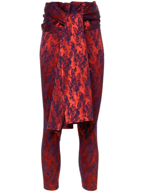 Jean Paul Gaultier Pre-Owned 1990s sash-detail trousers Red GAU750MI