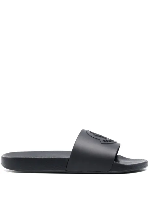 Moncler Basile logo-embossed slides Blue L109A4C00040M2999
