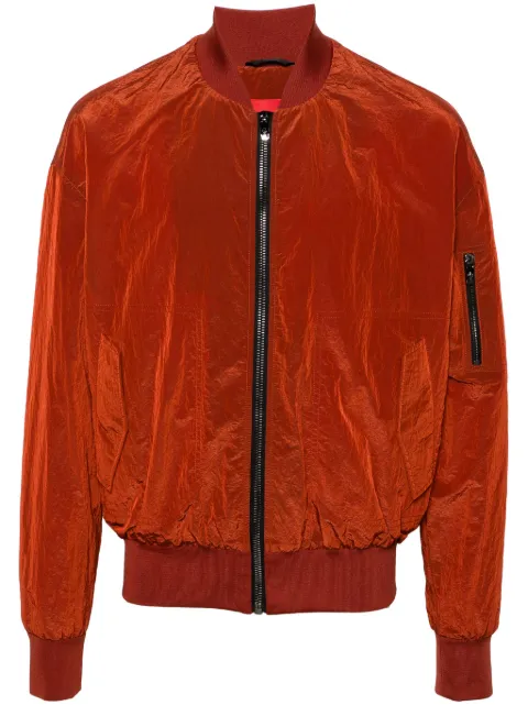 Ferrari reflective-effect zip-up bomber jacket Red 20530