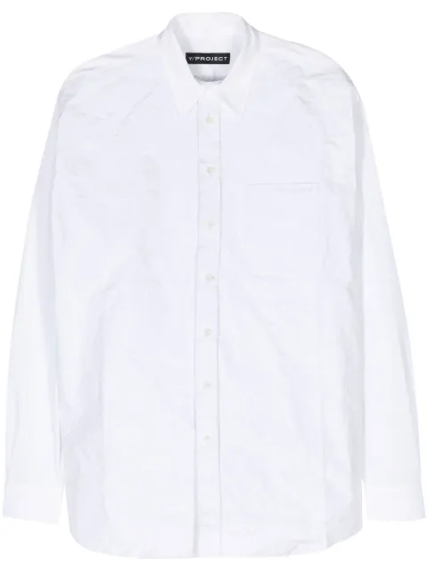 Y/Project Scrunched cotton shirt White 201SI008