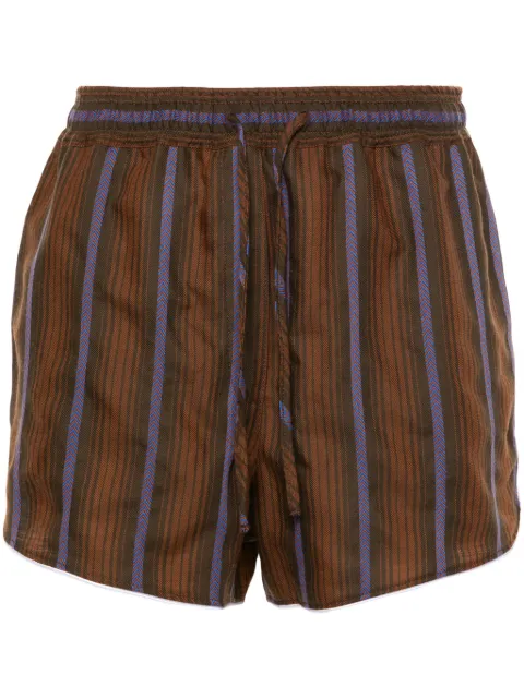 Wales Bonner Life wool shorts Brown WS24TR14WV02