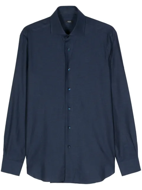 Barba long-sleeve shirt Blue I1U13P0140009U