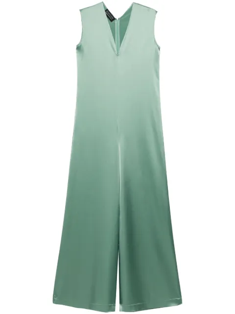 Gianluca Capannolo Antonia sleeveless satin jumpsuit Green 24EP416400