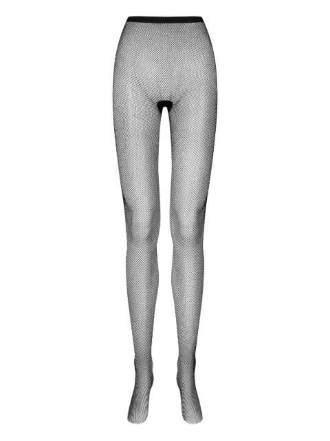 Maison Close fishnet lurex-detail tights Black 562379