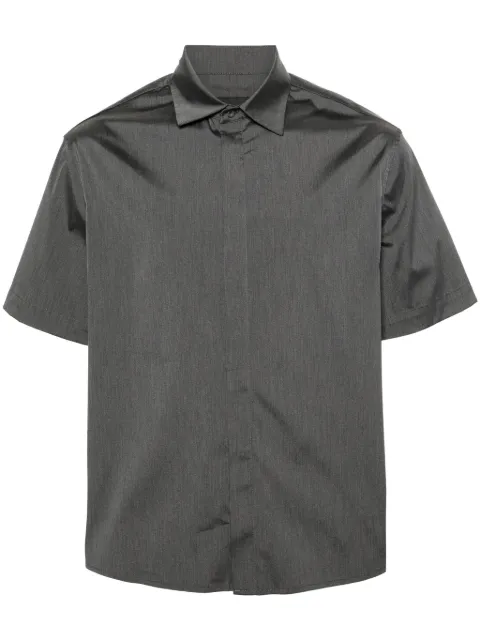 Neil Barrett short-sleeve cotton blend shirt Grey MY60215AY050