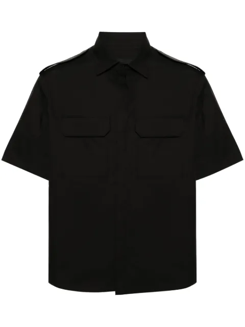 Neil Barrett short-sleeve poplin shirt Black MY60216AY037