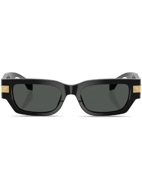 Versace Eyewear Classic rectangle-frame sunglasses Black VE4465GB187