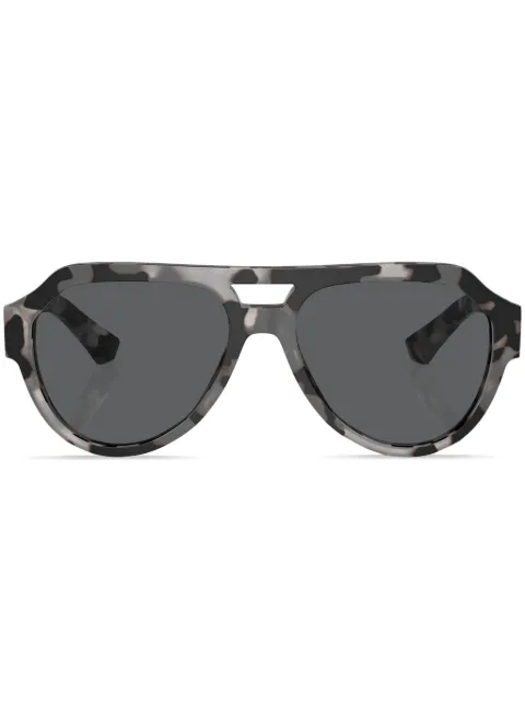 Dolce & Gabbana Eyewear tortoiseshell pilot-frame sunglasses Grey DG4466343587