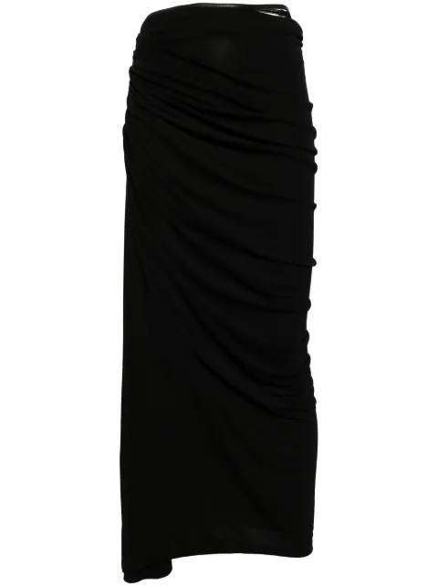 Christopher Esber draped maxi skirt Black 24014150