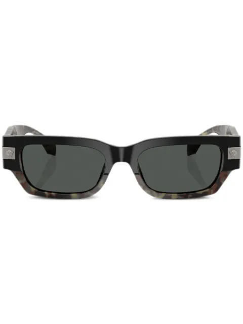 Versace Eyewear Classic rectangle-frame sunglasses Green VE4465545687