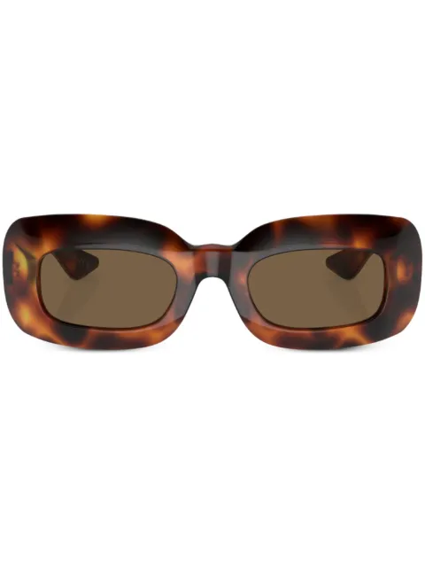 Oliver Peoples x Khaite 1966C rectangle-frame sunglasses Brown 0OV5548SU