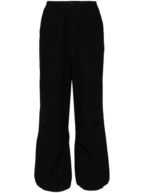 STORY mfg. organic cotton straight trousers Black SSS24TRPAPSLUIRO