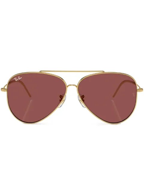 Ray-Ban Aviator Reverse tinted sunglasses Gold 0RBR0101S