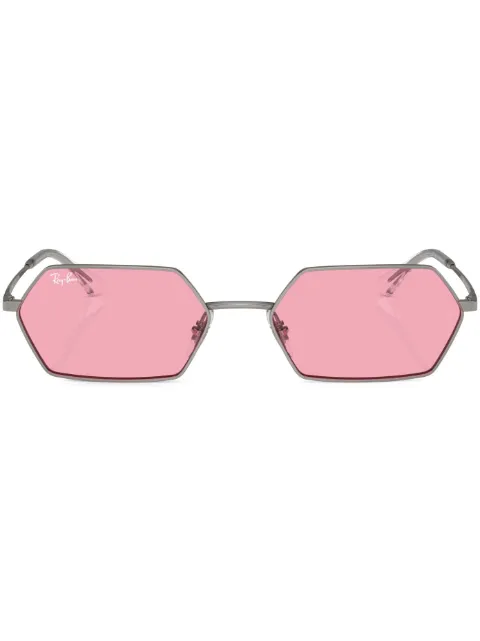 Ray-Ban Yevi geometric-frame sunglasses Grey RB372800484