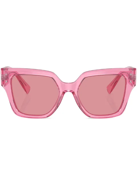 Dolce & Gabbana Eyewear transparent square-frame sunglasses Pink DG4471314830