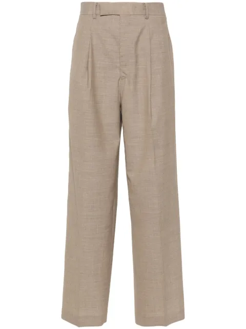 Auralee tailored straight trousers Neutrals A24SP06WT