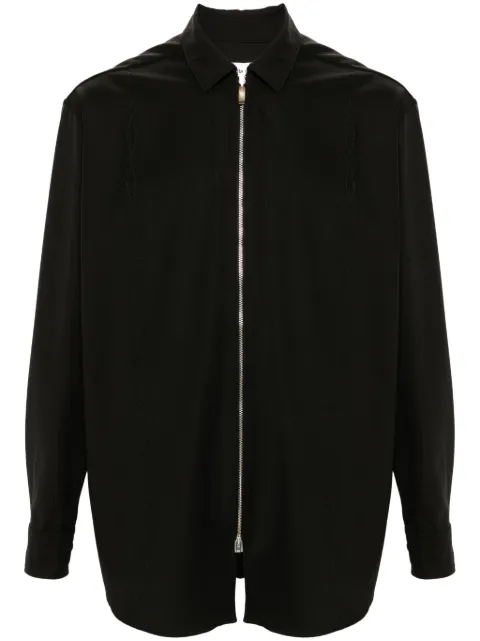 Soulland Derry zipped shirt Brown 410541279
