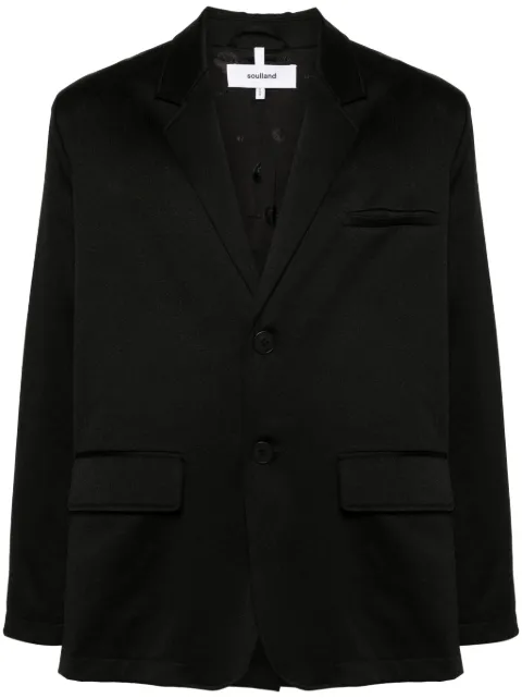 Soulland Gabe single-breasted blazer Black 211691187