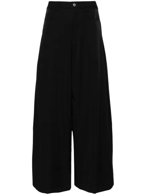 Andrea Ya'aqov high-waisted wide-leg trousers Black 24WCRU51