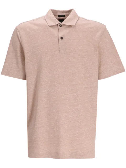 BOSS mélange-effect short-sleeve polo shirt Neutrals 50511600