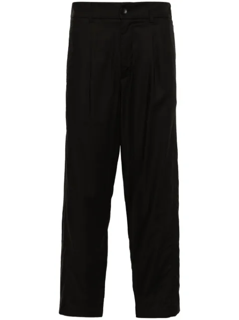 Andrea Ya'aqov gabardine cropped trousers Black 24MPRL58