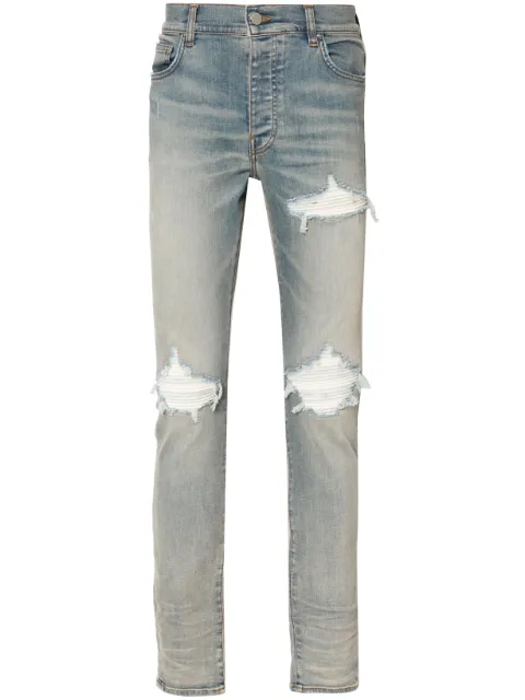 AMIRI MX1 ultrasuede jeans Blue AMDNSY1055