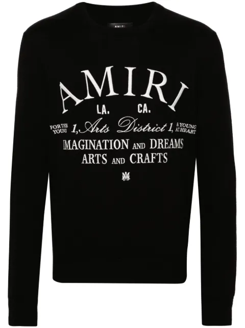 AMIRI Arts District cotton sweater Black AMKNCW1022
