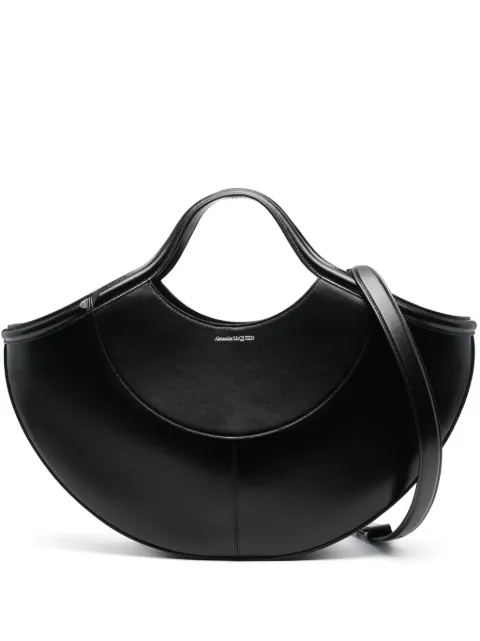 Alexander McQueen Cove leather tote bag Black 7871251VPGN
