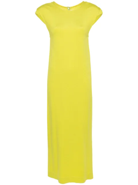 Jil Sander detachable-sleeve maxi dress Green J03CT0350J20151