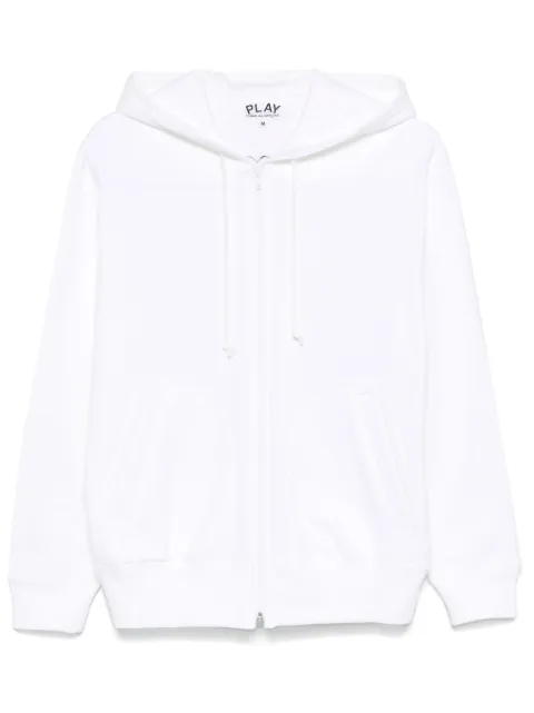 Comme Des Garçons Play signature heart-patch hoodie White AXT343051