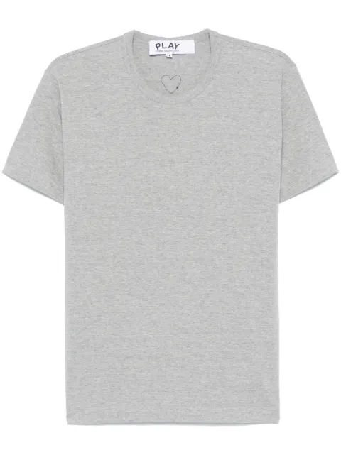 Comme Des Garçons Play signature heart-patch T-shirt Grey AXT341051
