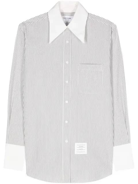 Thom Browne striped cotton shirt White FLL169C00572