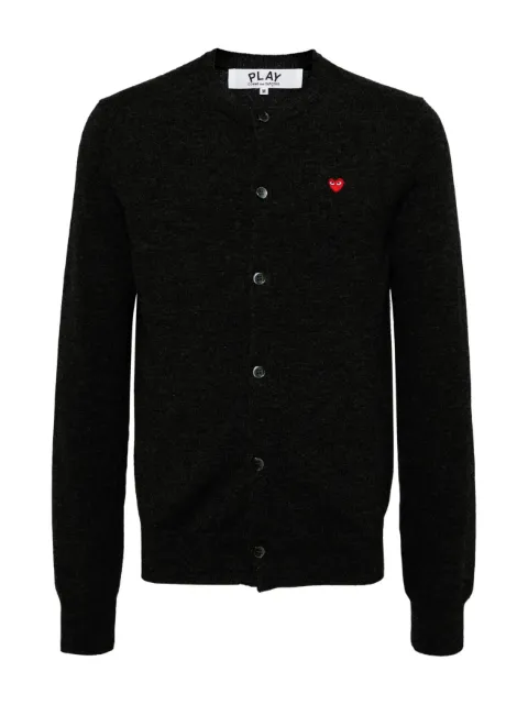 Comme Des Garçons Play logo-emblem cardigan Black AXN079051