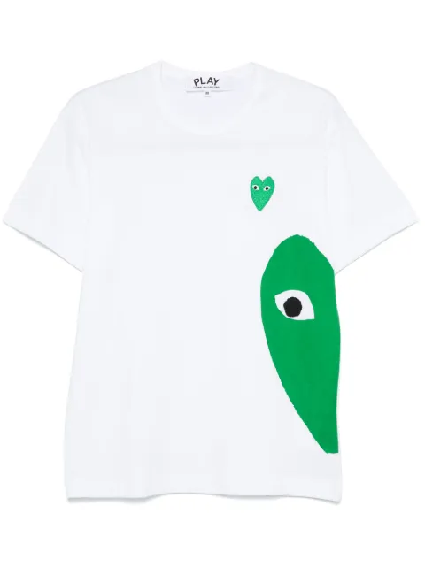 Comme Des Garçons Play heart-patch T-shirt White AXT062051