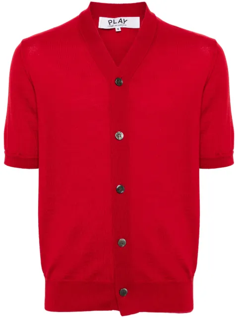 Comme Des Garçons Play Play short-sleeve cardigan Red AXN096051