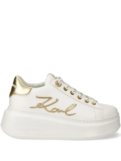 Karl Lagerfeld logo-patch sneakers White KL63510A01G