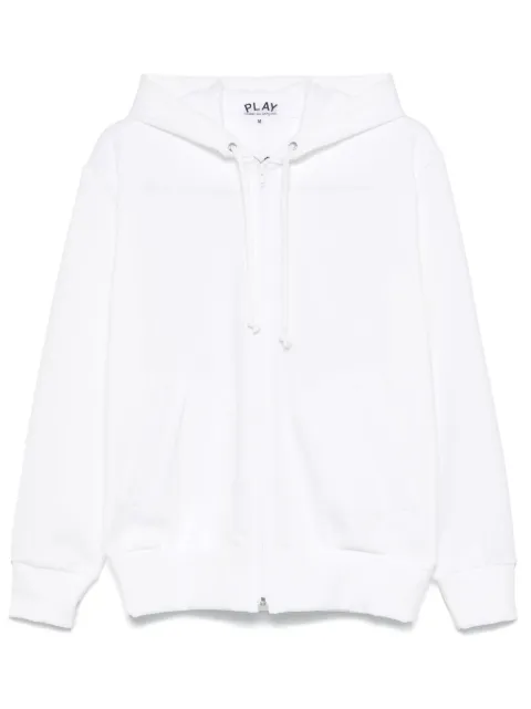 Comme Des Garçons Play signature heart-patch hoodie White AXT344051