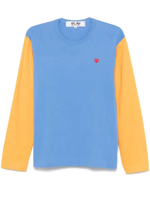 Comme Des Garçons Play Mini Heart-patch T-shirt Blue AXT316051