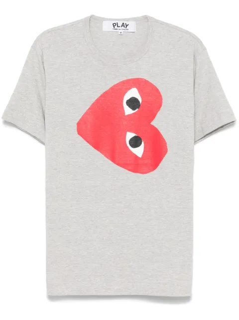 Comme Des Garçons Play side heart-print T-shirt Grey AXT264051