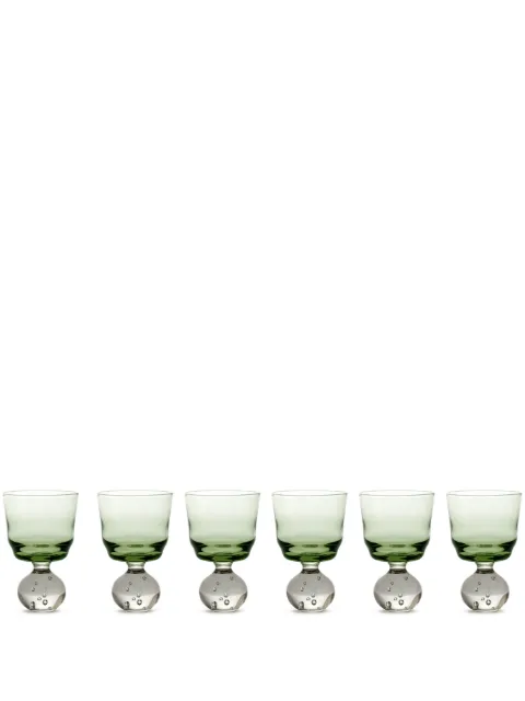 Serax x Bela Silva Eternal Snow small stemmed glass (set of six) Green B0821001