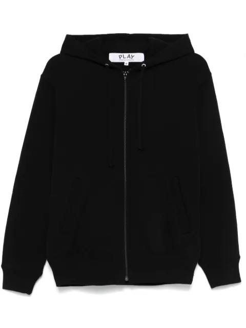 Comme Des Garçons Play signature heart-patch hoodie Black AXT343051