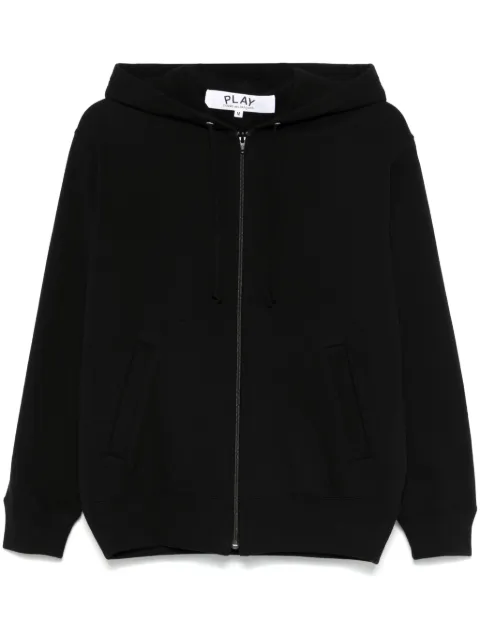 Comme Des Garçons Play signature heart-patch hoodie Black AXT342051