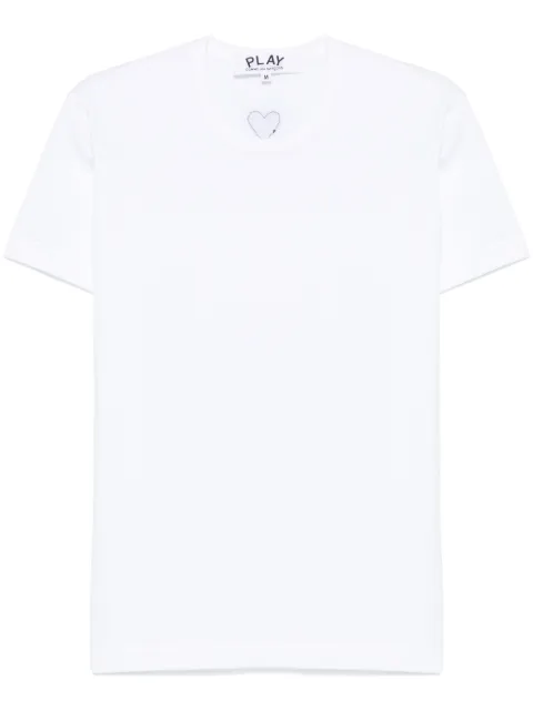 Comme Des Garçons Play signature heart-patch T-shirt White AXT341051